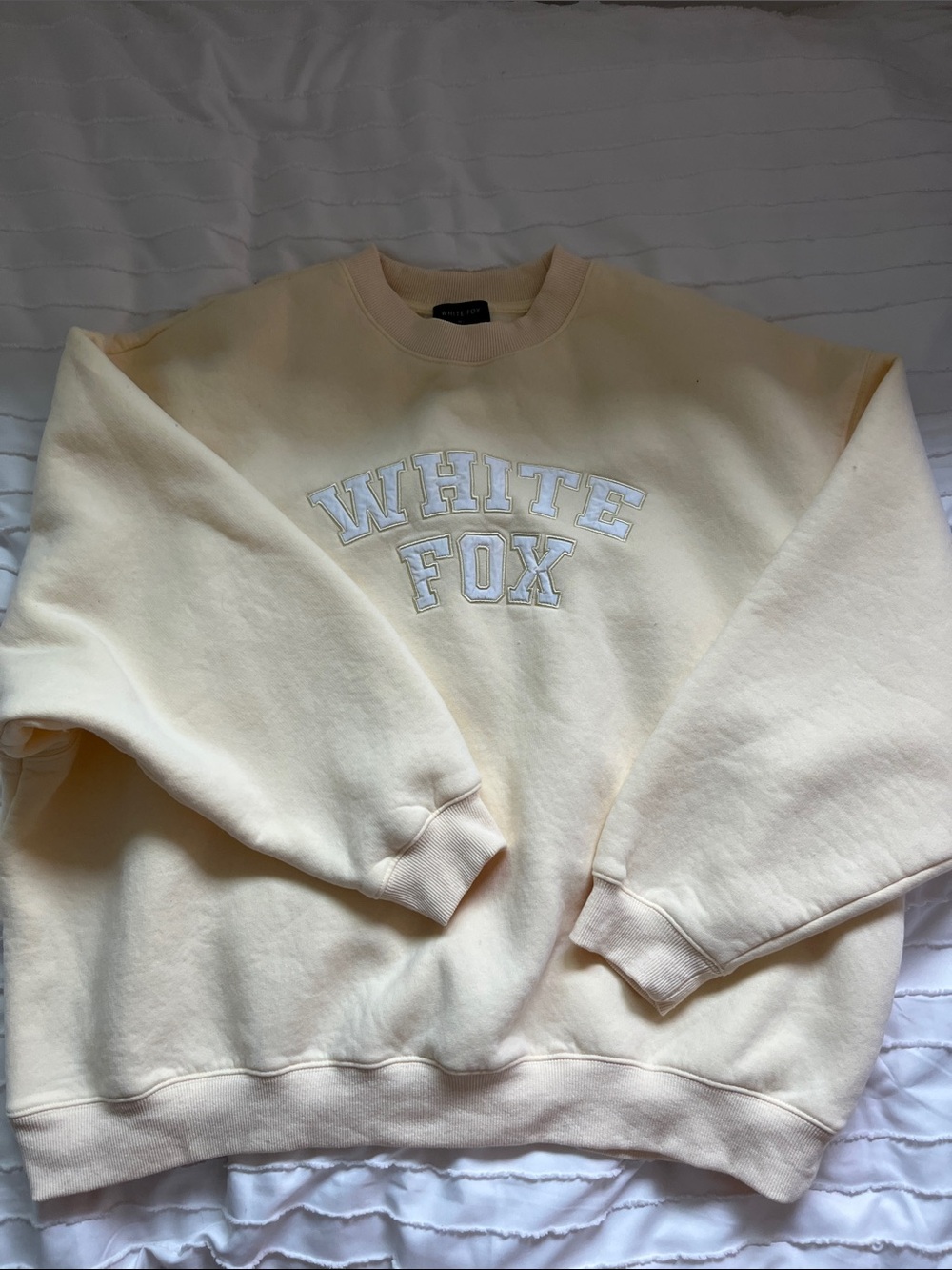 White Fox Boutique Yellow Crewneck Sweatshirt